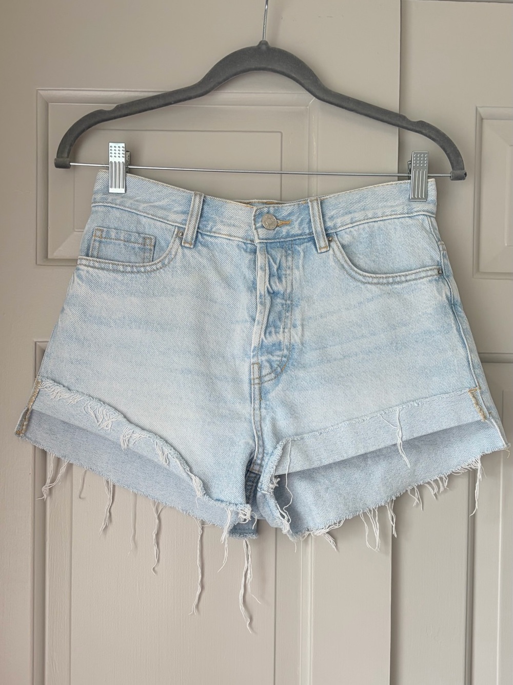 PacSun Vintage High Rise Denim Shorts Denim Cutoff Jean Shorts Waist 25